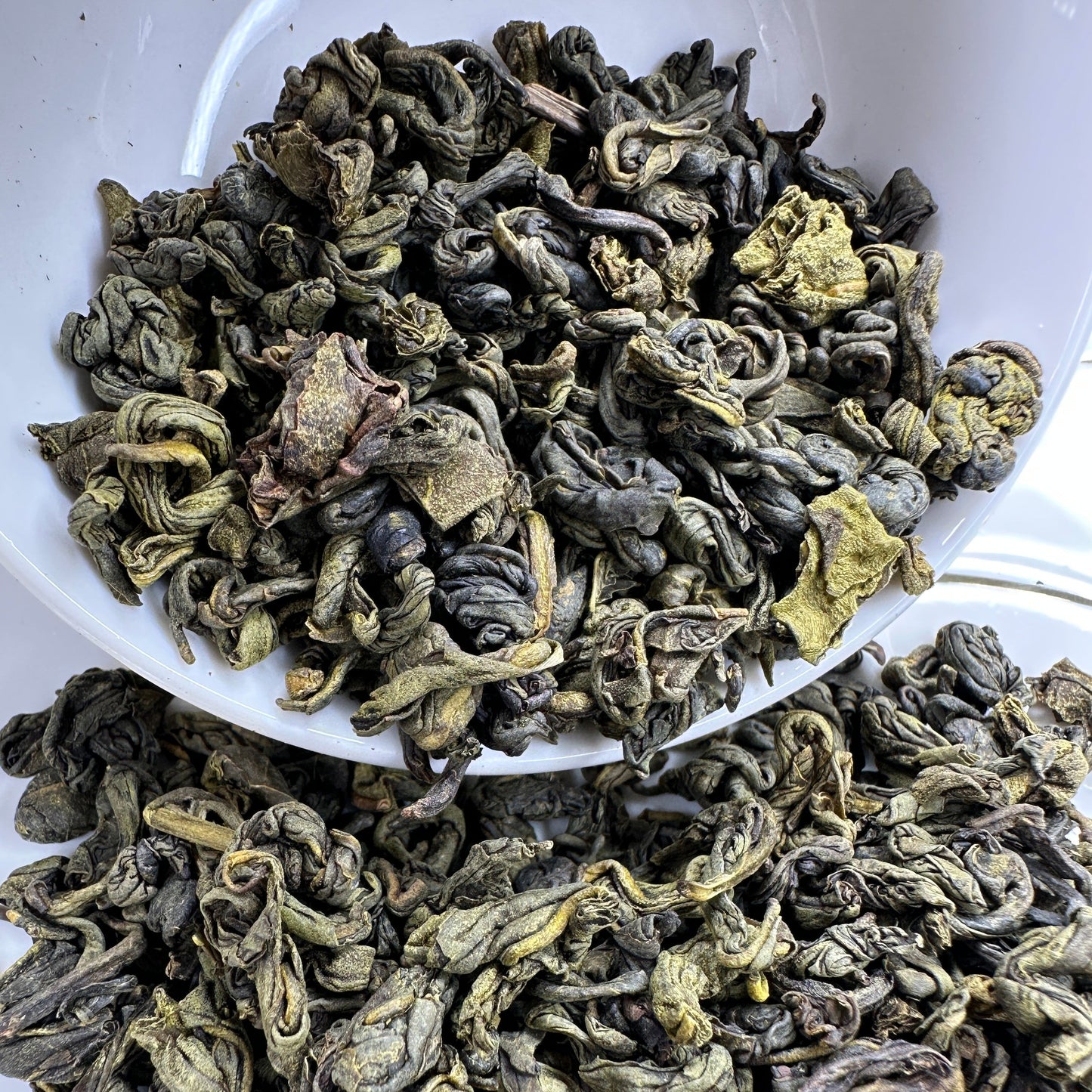 Green Tea, Premium Loose Leaf Tea, Mint Green Tea Spilling